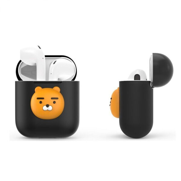 1PCS Cartoon Soft Silicone Case Maka Apple Airpods mkpuchi mkpuchi mkpuchi maka Apple AirPods Okwu ekwe ntị mara mma 2