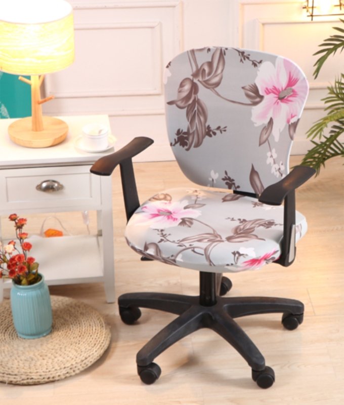 printed computer chair cover is high quality interior design for small living room with dining