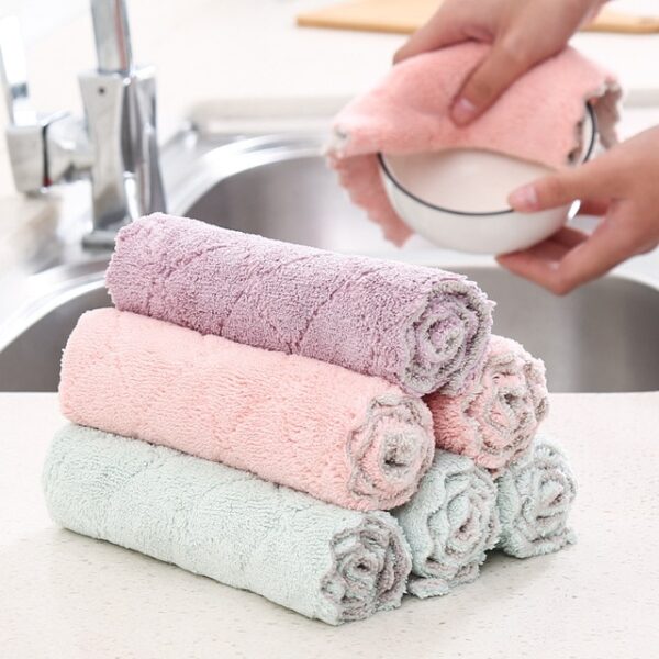 6 PCS Double sided Magic Oil Resistant Cleaning Cloth Absorbent Dish Cloth Non stick Oil Hand 4.jpg 640x640 4