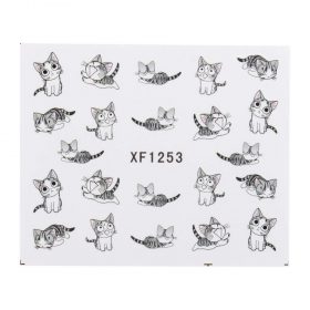Grey Cat Nail Art - image 4