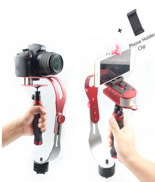 Alloy Aluminum Mini Handheld Digital Camera Stabilizer Video Steadicam Mobile DSLR 5DII Motion DV Steadycam for 6