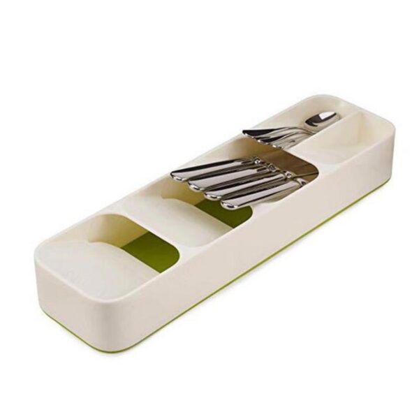 Creative Eco Friendly Kitchen Drawer Organizer Tray Spoon Knife Fork Cutlery Separation Finishing Storage Box Cutlery 2 e1562233475801