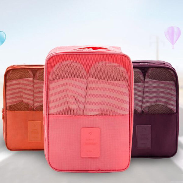 Creative Multi function Dako nga Nylon 6 Colours Portable Travel Organizer Storage Bag alang sa Sapatos