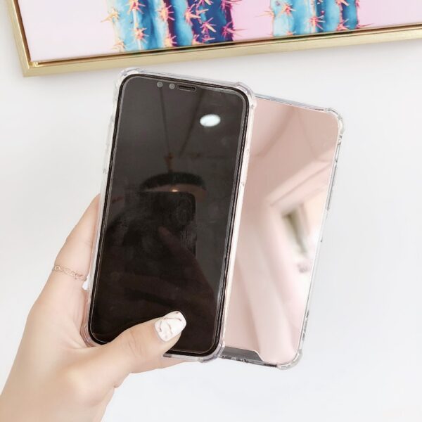 Esamday Luxury Mirror Electroplating Soft Shockproof Tpu Cases For X XS MAX XR Cover Protective cases 3