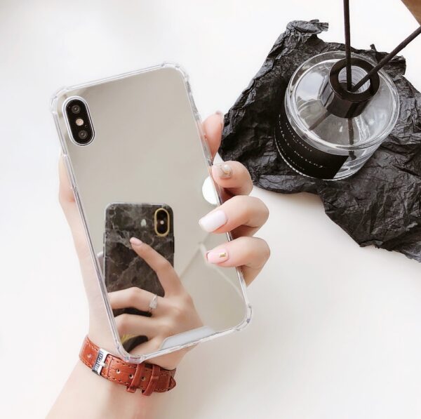 Esamday Luxury Mirror Electroplating Soft Shockproof Tpu Cases For X XS MAX XR Cover Protective cases 4