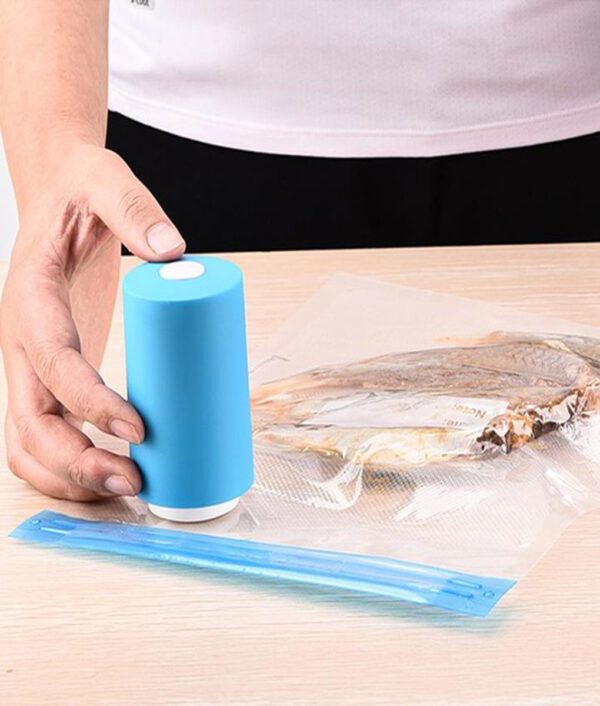 Fresh Seal Vac Mini Vacuum Sealer Machine for Food Preservation with 5 Vacuum Storage Bags With 30897381 2b20 47bc b342 75d2878bca15 720x 1