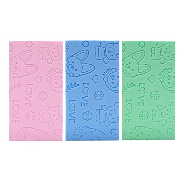 GOALONE Soft Bath Sponge Scrubber Body Cleaning Foam Shower Puff High Density Printed Body Exfoliating Sponge 4