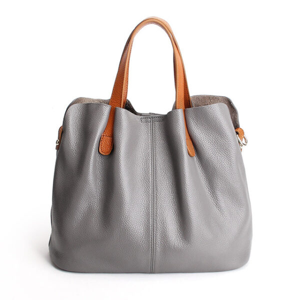 Genuine Leather handbags head layer cowhide litchi grain women handbags fashion Portable shoulder messenger bags