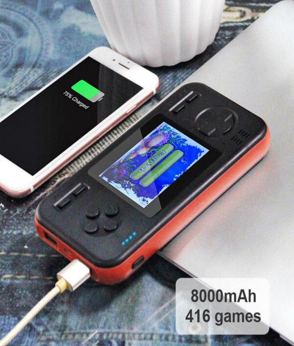 Handheld Gamepad Console Gaming Machine with 8000mAh Power Bank Buil in 416 Classic Games Game Playing 3 1
