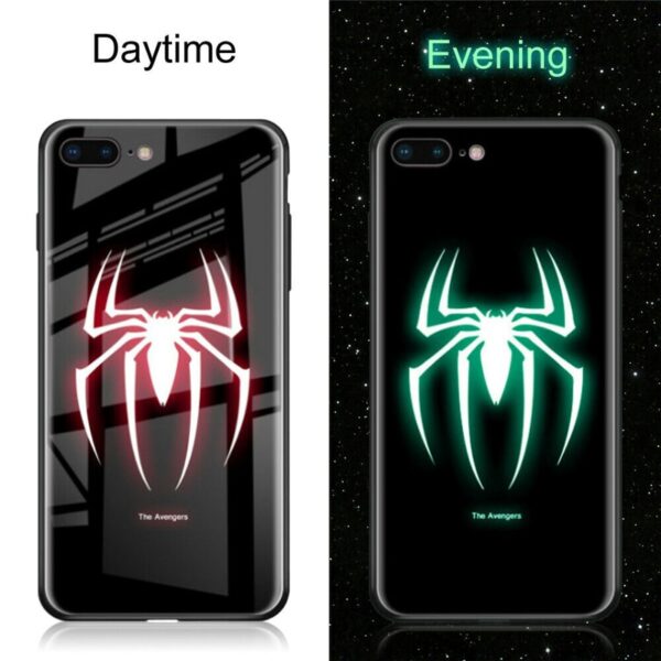 Marvel Avengers Batman Spiderman svjetleća navlaka za iPhone XS MAX XR Noctilucous staklena navlaka za iphone 4