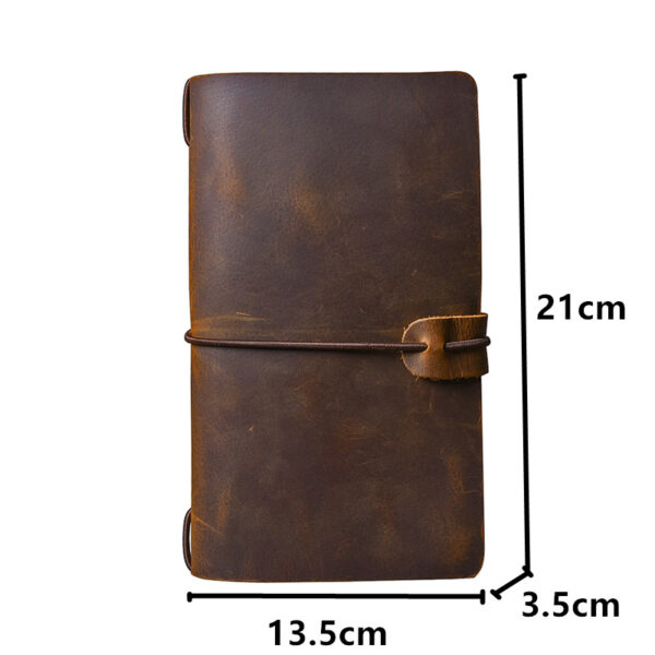 New Genuine leather long men wallet Crazy Horse Leather male Clutch bag passport cover Retro purse 5