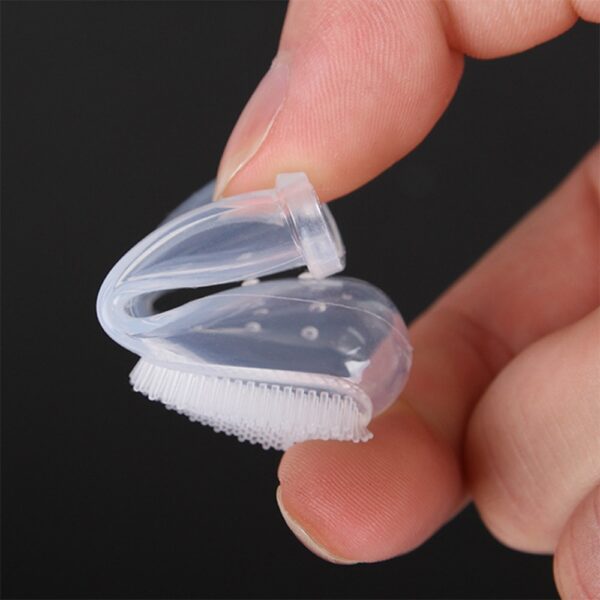 Bag-ong Hot Selling Super Soft Pet Finger Toothbrush Teddy Dog Brush Bad Breath Tartar Teeth Tool 3