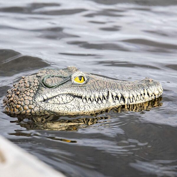 Pokich Floating Crocodile Head Pond Pool Water Garden Decorations High Quality Floating Resin Crocodile Head For 3