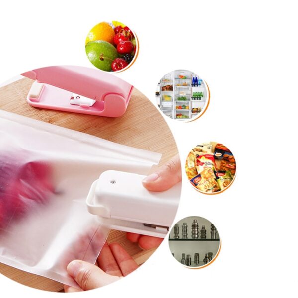 Portable Hand Pressure Mini Sealing Machine Heat Sealer Capper Food Saver Fruit Vegetables Storage For Plastic 2