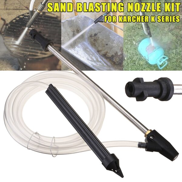Portable Sand Blaster Wet Blasting Washer Sandblasting Kit For Karcher K Series High Pressure Washers Blasting