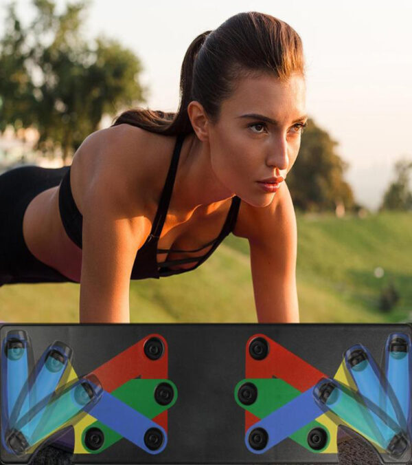 Push Up Rack Board Men Women 9 System Comprehensive Fitness Exercise Workout Push up Stands Body 5