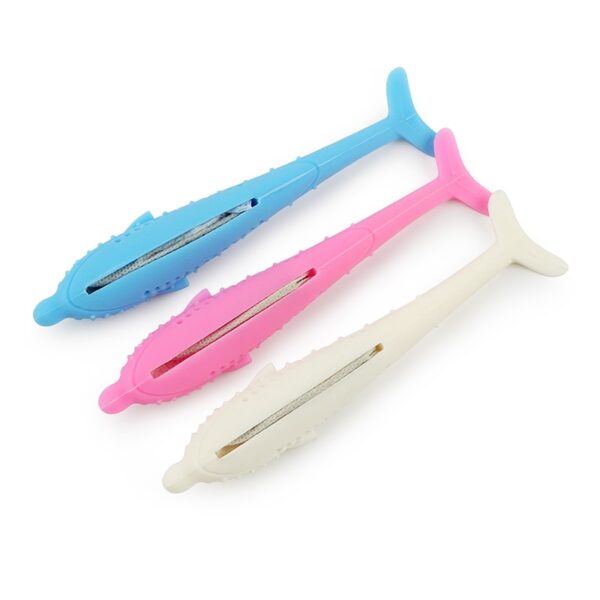 Soft Silicone Mint Fish Cat Toy Catnip Pet Toy Clean Teeth Toothbrush Chew Cats Toys 4