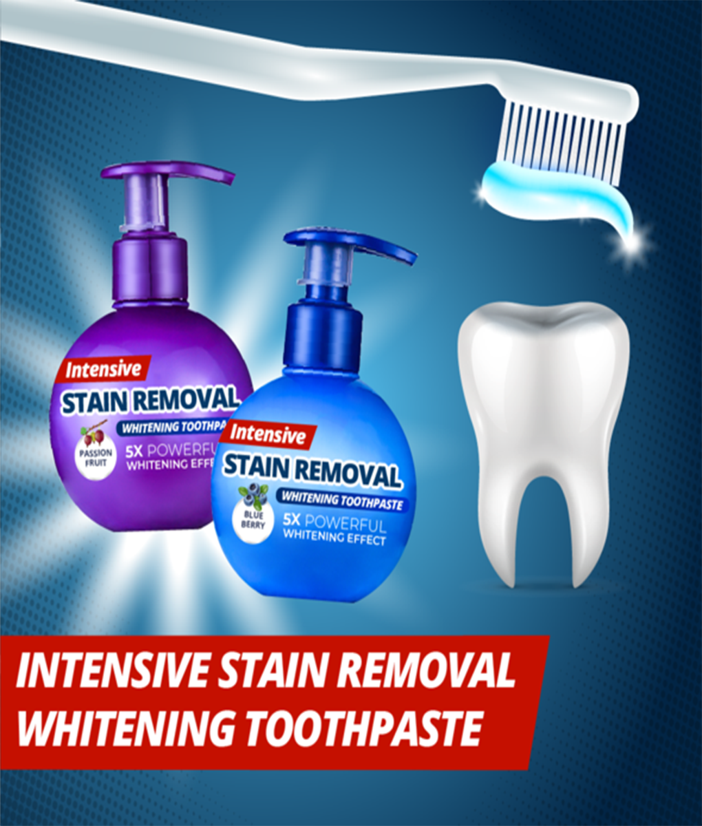 Stain removal toothpaste richter straps