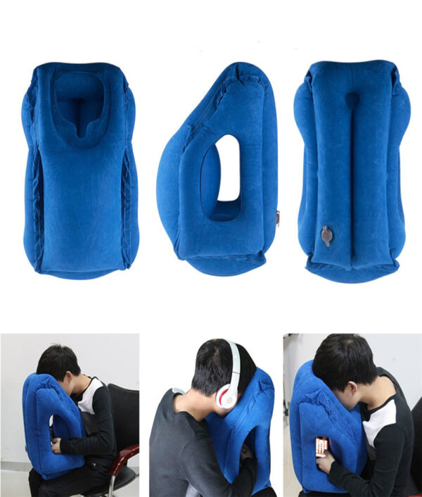 Travel pillow Inflatable pillows air soft cushion trip portable innovative products body back support Foldable blow