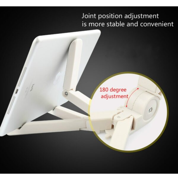 Universal Foldable Phone Tablet Holder Adjustable Desktop Mount Stand Tripod Stability Support for iPhone iPad Pad 4