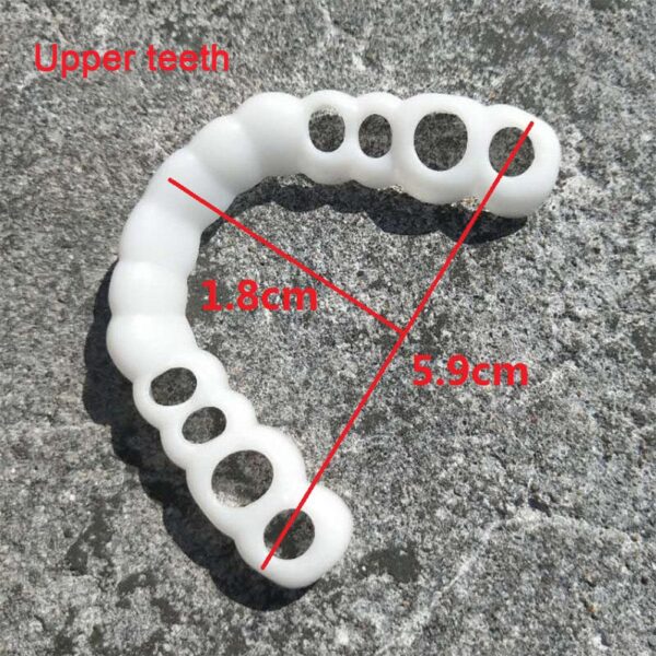 XY Fancy Dents Whitening Cover Tooth Cover Perfect Smile Comfort Fit Fit Dentiere flexibile 5