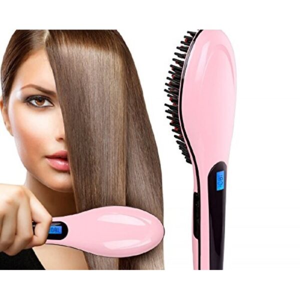 hair straightening brush hot iron detangle your hair electric with lcd hqt 906 2052