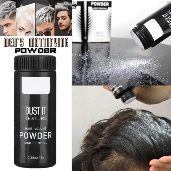 mattifying powder hair