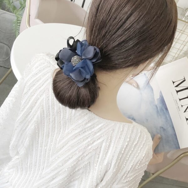 1 pc Delicate Women Hairdisk Hair Device Flowers Updo Headbands Female Elegant Barrette Hairpin Hair Clip 1