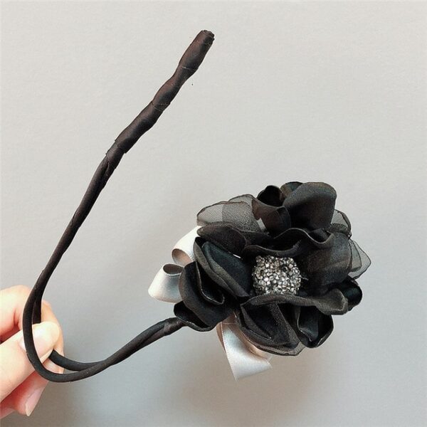 1 pc Delicate Women Hairdisk Hair Device Flowers Updo Headbands Female Elegant Barrette Hairpin Hair Clip 4.jpg 640x640 4