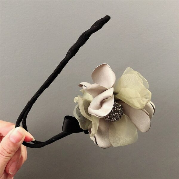 1 pc Delicate Women Hairdisk Hair Device Flowers Updo Headbands Female Elegant Barrette Hairpin Hair Clip 5.jpg 640x640 5