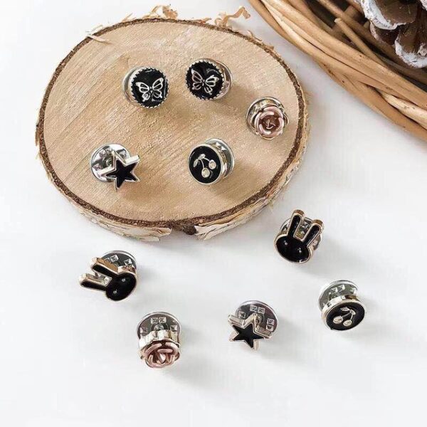 10pcs lot Kuiga Pearl Circle Brooch Pini za PU Button Women Trendy Metal Sweater Pini ya Hijabu 5.jpg 640x640 5