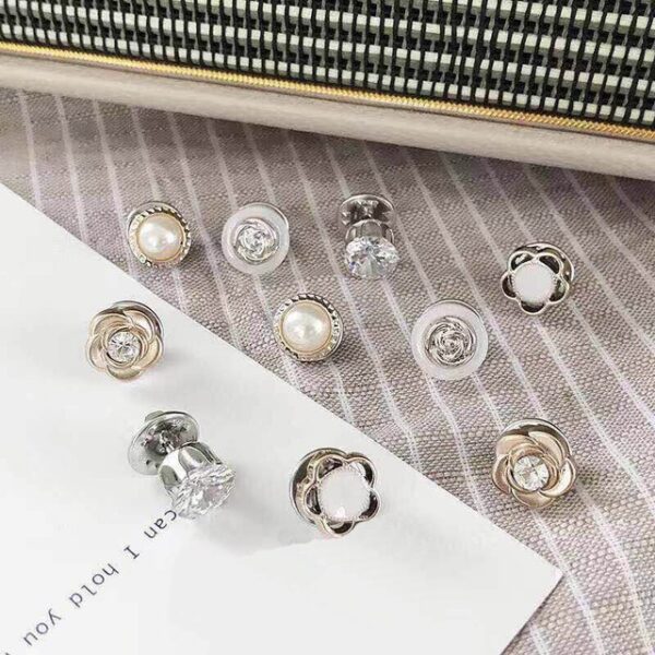 10pcs lot Imitation Pearl Circle Brooch Pins PU Button Women Trendy Metal Sweater Collar Hijab Pin 7.jpg 640x640 7