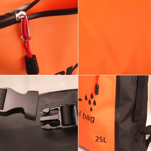 25L Outdoor Waterproof Swimming Bag Backpack Bucket Dry Sack Storage Bag Rafting Sports Kayaking Canoeing Travel 3