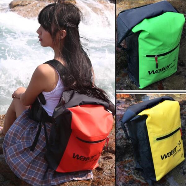25L Outdoor Waterproof Swimming Bag Backpack Bucket Dry Sack Storage Bag Rafting Sports Kayaking Canoeing Travel 4