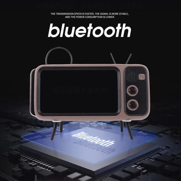 3 утасгүй Peaker Retro ТВ Mini зөөврийн Bluetooth басс чанга яригч Гар утас эзэмшигч 1