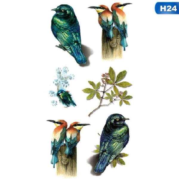 3D বাটারফ্লাই ট্যাটু Decals Body Art Decal উড়ন্ত প্রজাপতি জলরোধী কাগজ অস্থায়ী ট্যাটু ফল পশু ফুল 23.jpg 640x640 23