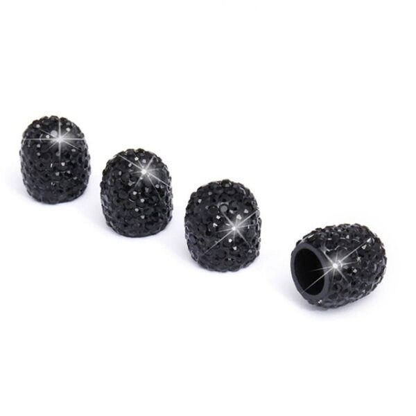 4PCS Set Car Tire Cap Air Sealing Cap crystal Diamond Universal Valve Core Cap Car Decoration 4.jpg 640x640 4