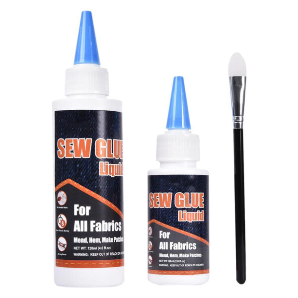 6Quick Bonding Fast Dry Sew Glue Liquid Reinforcing Adhesive Speedy Fix For Cotton Flannel Denim Leather 1 1