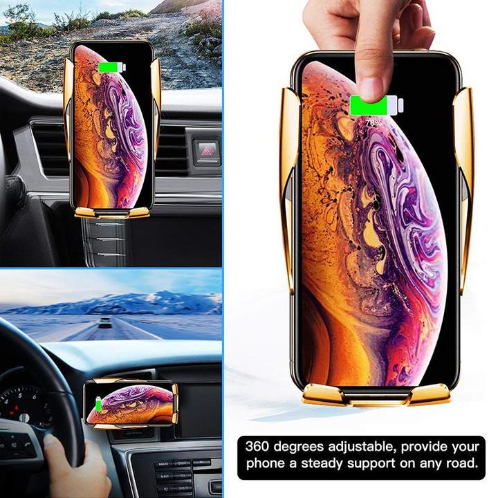 car charger, Wireless Automatic Sensor Car Phone Holder Charger