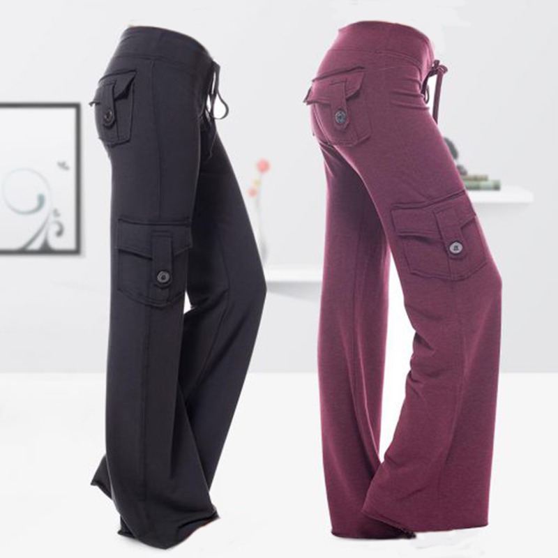 Stretchy Soft Bamboo Pocket Yoga Pants 