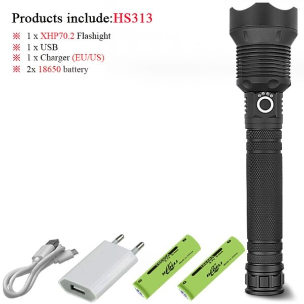 90000 lumens XLamp xhp70 2 most powerful led flashlight usb head torch led Rechargeable xhp70 xhp50 5.jpg 640x640 5