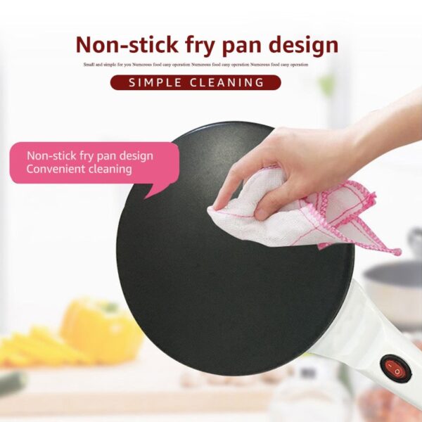 ANIMORE Electric Crepe Maker Makîneya Pizza Pancake Non Stick Griddle Baking Pan Cake Machine Kitchen Cooking 4