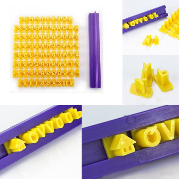 Alphabet Letter Number Cookie Press Stamp Embosser Cutter Fondant Mould Cake Baking Molds Tools 2