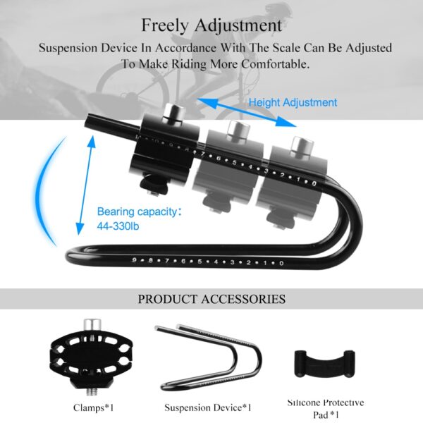 Bike Shocks Spring Saddle Absorber Bicycle Cycling Suspension Device MTB Aluminum alloy Bike Shock Absorber