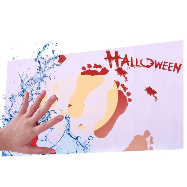 Bloody Bath Mat Color Changing Sheet Turns Red Wet Make You Bleeding Footprints Shower Carpet for 1