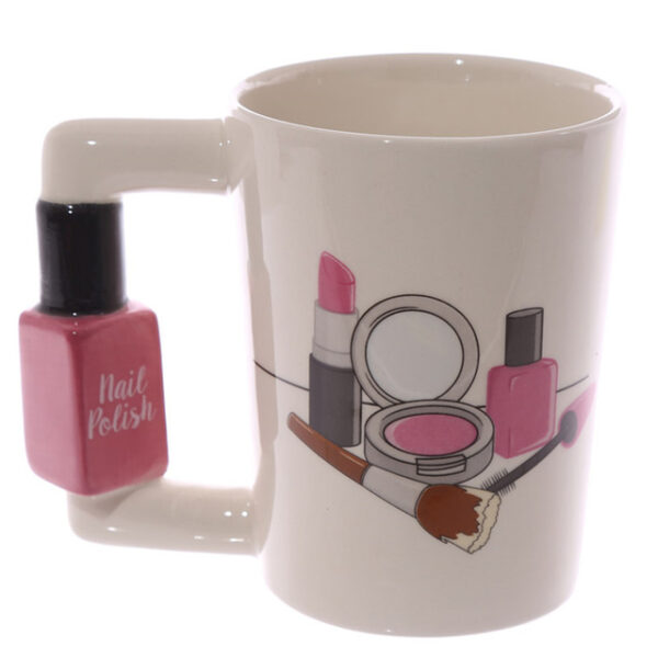 Creative Ceramic Mug Girl Tools Beauty Kit Espesyal nga Nail Polish Handle Tea Coffee Mug Cup Personalized 1.jpg 640x640 1