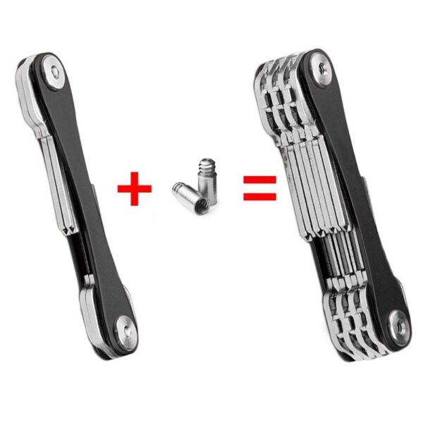 DIY Pocket Key Wallet Smart keychain Key Ring Wallets Portable Compact Aluminum key clip Multi functional 3