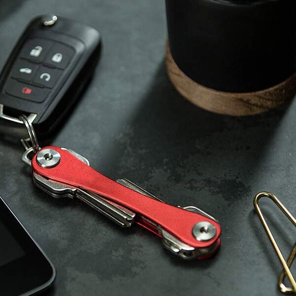 DIY Pocket Key Wallet Smart keychain Key Ring Wallets Portable Compact Aluminum key clip Multi functional 4