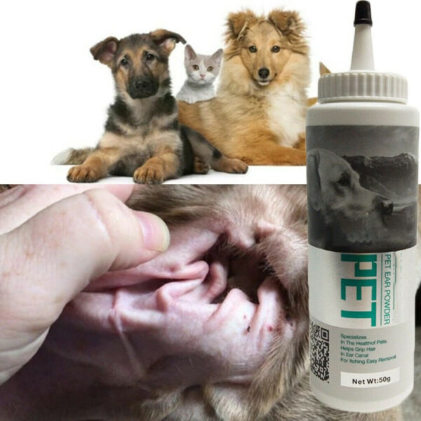 Dog Cat Ear Clean Powder Health Care Ear Fresh Grooming Ear Powder Pet Ear Care Supplies 4 1