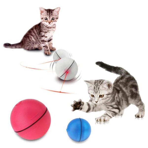 Electronic Cat Dog LED Laser Red Light Rolling Ball Perfect Toy Keep Your Pet Busy Cat 3